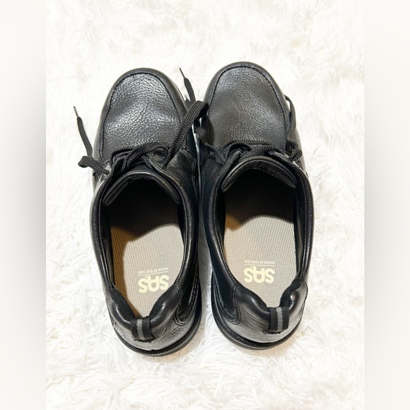 SAS Shoes Sas Move Onblack Leather Orthopedic Walking Shoes Mens